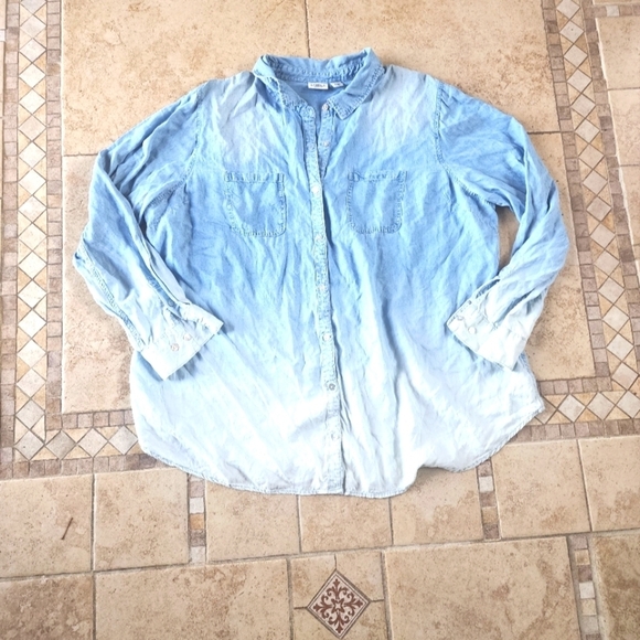 Cato Tops - Cato chambray shirt